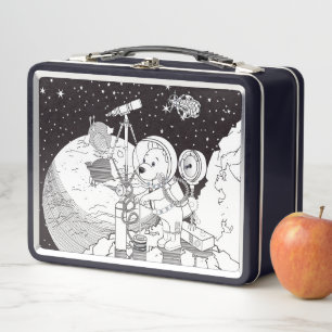 cosmos metal lunch box