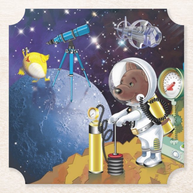 cosmos paper coaster (Front)