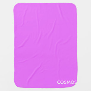 Cosmos purple colour name baby blanket