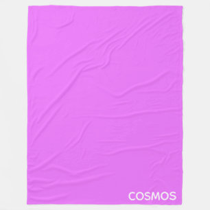 Cosmos purple colour name fleece blanket