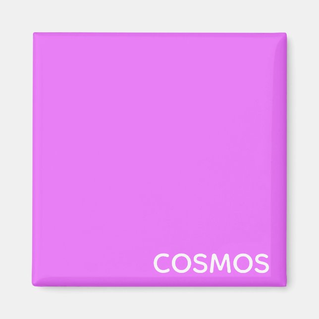 Cosmos purple colour name magnet (Front)