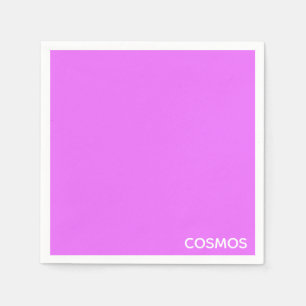 Cosmos purple colour name napkin