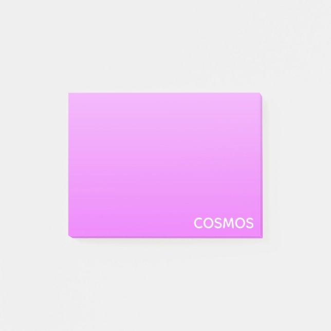 Cosmos purple colour name post-it notes (Front)