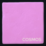 Cosmos purple colour name stone coaster<br><div class="desc">Cosmos purple colour name</div>