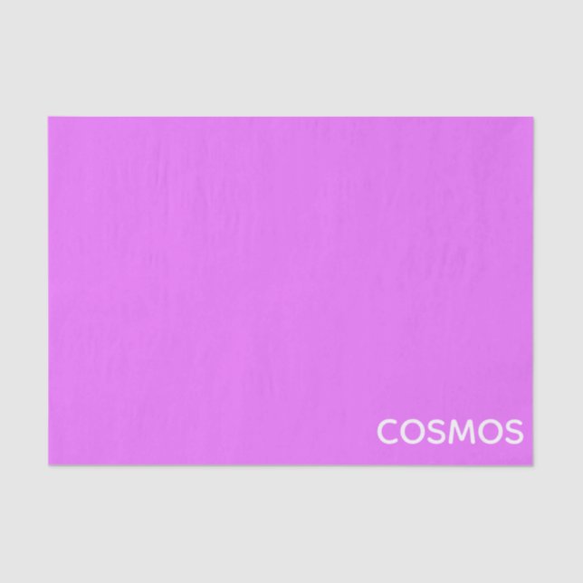 Cosmos purple colour name tissue paper (Front)