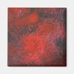 "Cosmos Red" Abstract Art Magnet