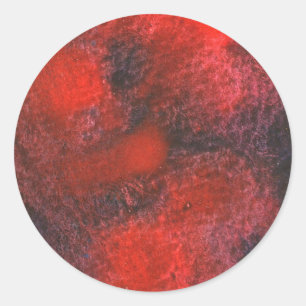"Cosmos Red" Abstract Design Sticker
