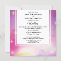 *~* Cosmos RSVP Website Nebula Celestial Wedding