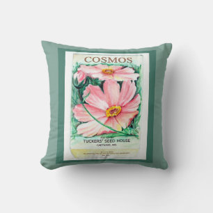 Cosmos Seed Packet Cushion