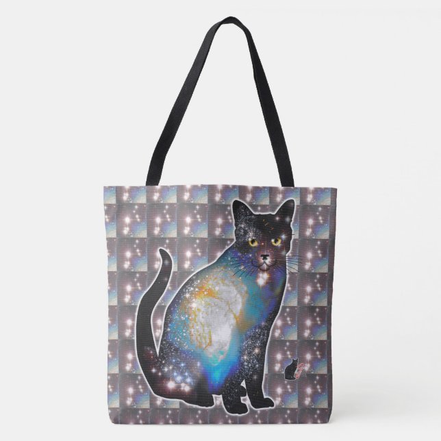 Cosmos Space In Cat Tote Bag (Front)
