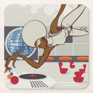 Cosmos Square Paper Coaster