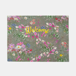 Cosmos Wilderness Wild-Flowers Doormat