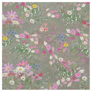 Cosmos Wilderness Wild-Flowers Fabric