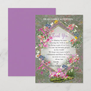 Cosmos Wilderness Wild-Flowers RSVP Card