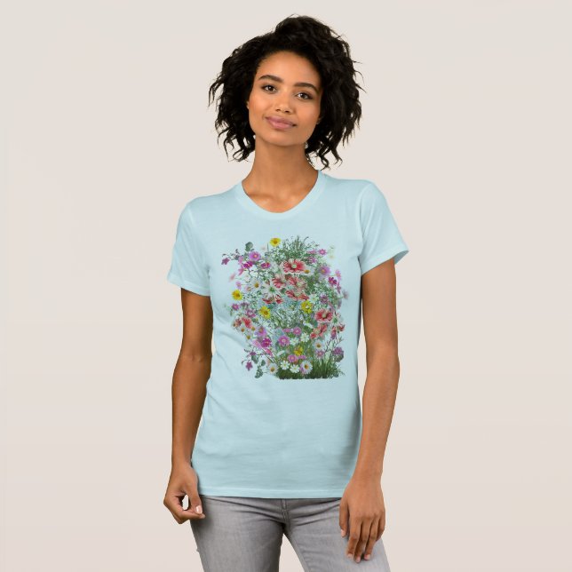 Cosmos Wilderness Wild-Flowers T-Shirt (Front Full)
