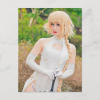 Cosplay Anime Pretty Asian Beauty Photo  Postcard