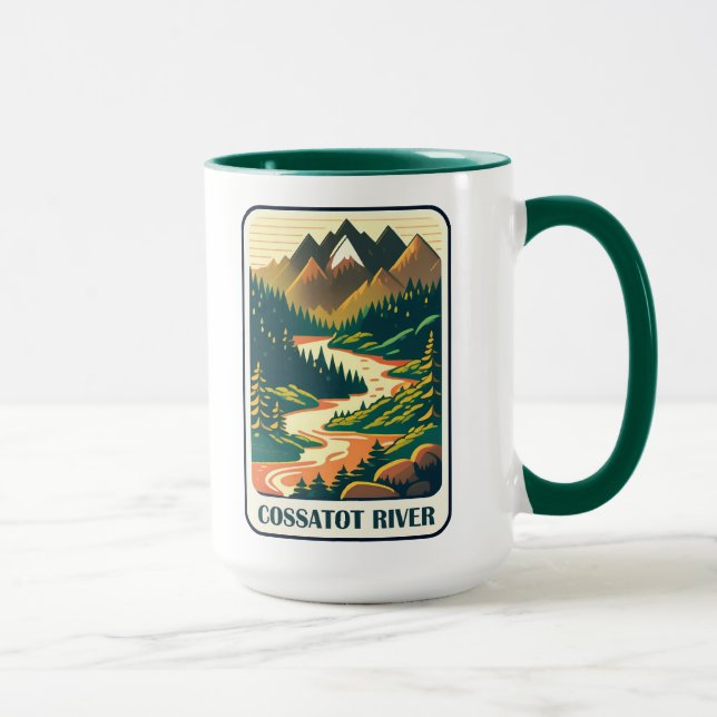 Cossatot River Arkansas Colours Mug (Right)