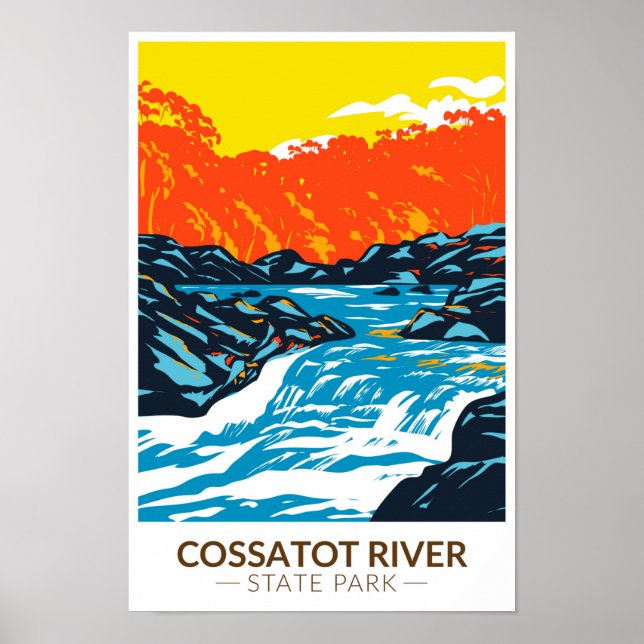 Cossatot River State Park Arkansas Vintage  Poster (Front)