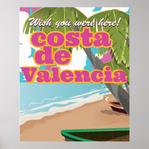 Costa Blanca vintage travel poster