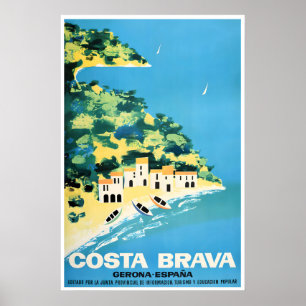 Costa Brava Art Spain Travel Poster Spanish Print