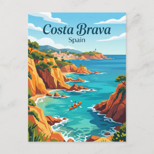 Costa Brava Spain Postcard