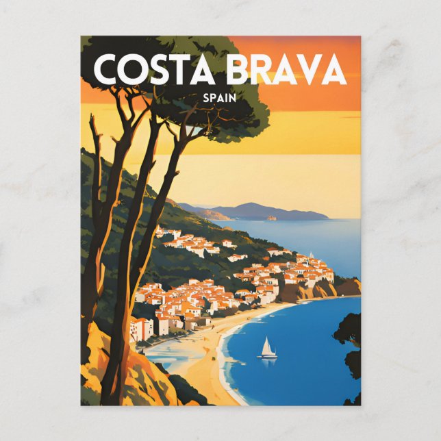 Costa Brava Spain Postcard (Front)