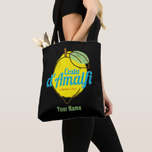 Costa d'Amalfi Lemon Italy Vintage Amalfi Coast Tote Bag