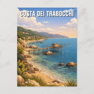 Costa dei Trabocchi Italy Travel Postcard