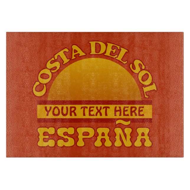 Costa Del Sol custom cutting board (Front)