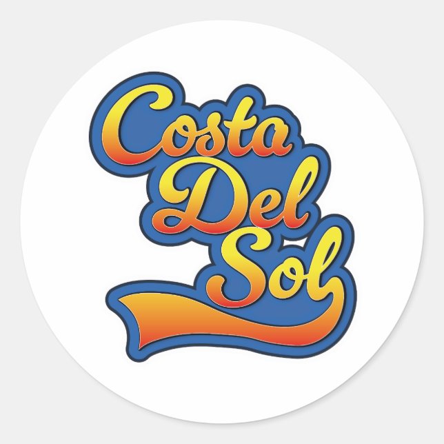 Costa Del Sol logo Classic Round Sticker (Front)