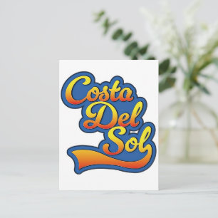 Costa Del Sol logo Holiday Postcard