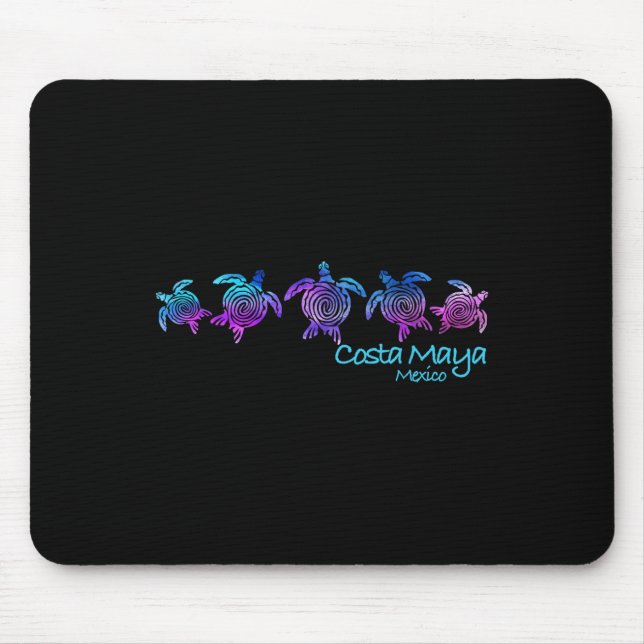 Costa Maya Beach Design _ Tribal Turtle Gift  Mouse Pad (Front)