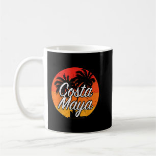 Costa Maya Mexico Vacation Cruise Vintage Sunset S Coffee Mug