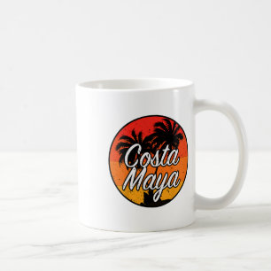 Costa Maya Mexico Vacation Cruise Vintage Sunset S Coffee Mug
