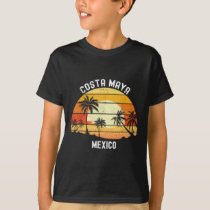Costa Maya Mexico Vacation Souvenir Sunset Beach  T-Shirt
