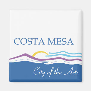 Costa Mesa city flag Magnet