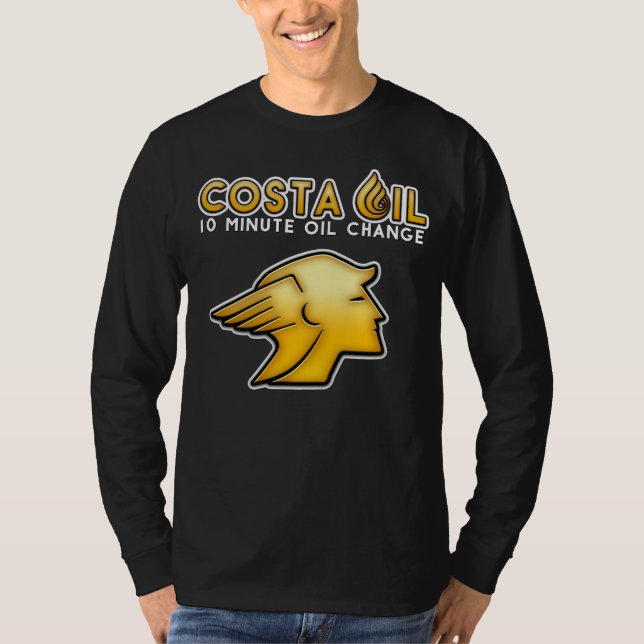 Costa Oil Employee Long Sleeve Black Shirt (Front)