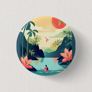 COSTA RICA #1 3 CM ROUND BADGE