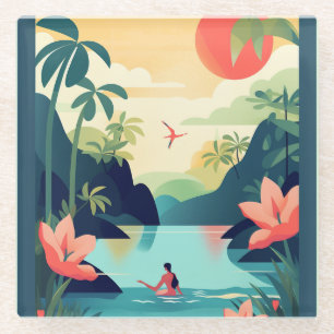 COSTA RICA #1 GLASS COASTER