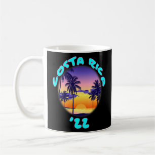 Costa Rica 2022 Tropical Trip Sunset Coffee Mug