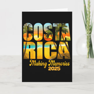 Costa Rica 2025 Making Memories Matching Family Va Card