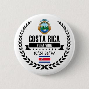 Costa Rica 6 Cm Round Badge