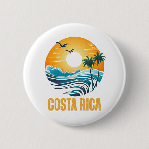 Costa Rica  6 Cm Round Badge