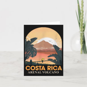 Costa Rica Arenal Volcano Travel Beach Summer Vaca Card