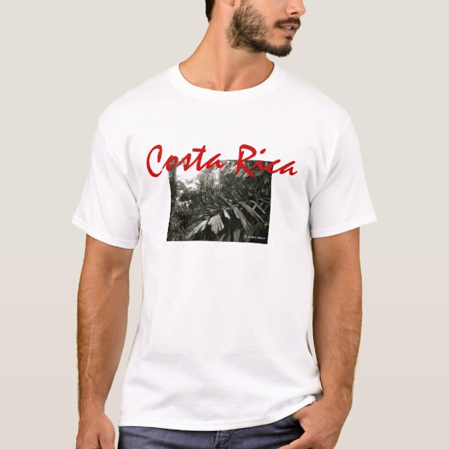 -Costa Rica- B/W Rain Forest T-Shirt (Front)