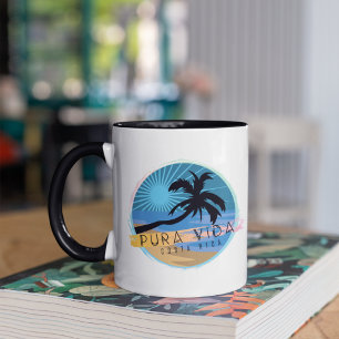 Costa Rica Beach Pura Vida Souvenir Mug
