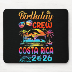 Costa Rica Birthday Trip Vacation 2026 Matching Gr Mouse Pad