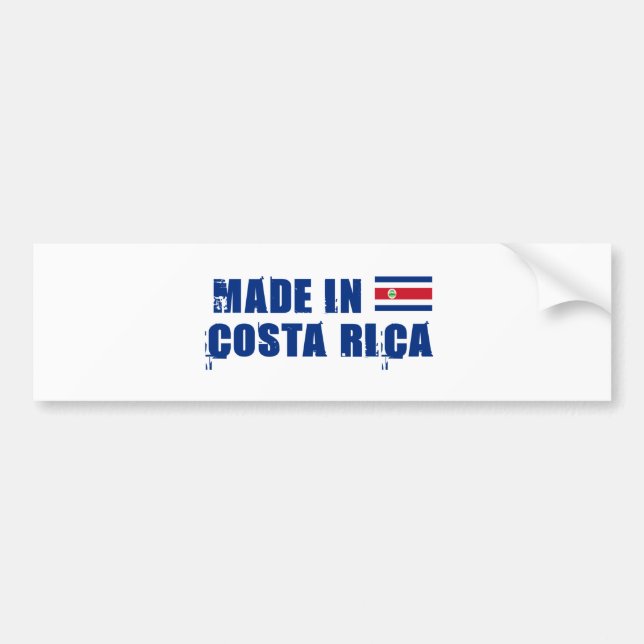 COSTA RICA BUMPER STICKER (Front)