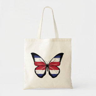 Costa Rica Butterfly Flag  Tote Bag