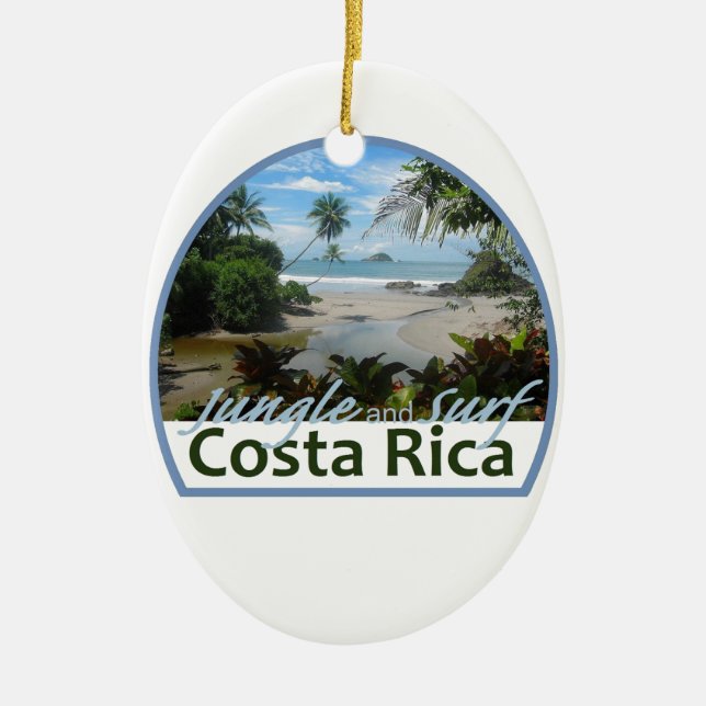 Costa Rica Ceramic Tree Decoration (Front)